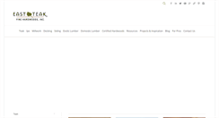 Desktop Screenshot of eastteak.com